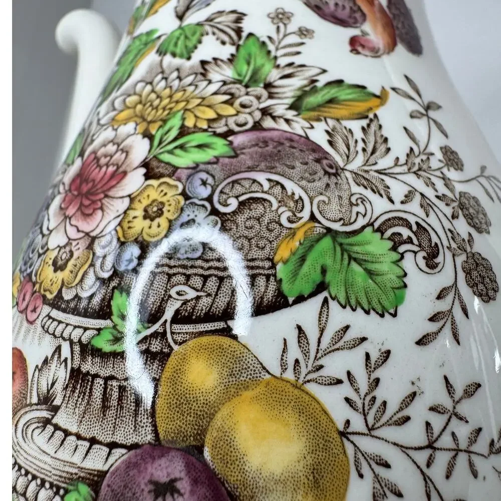 Royal Doulton Hampshire D6141 Coffee Pot Circa 1840 Floral England Vintage
